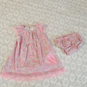 Baby Girl's 3-6 months Fish 2 Piece Dress Outfit